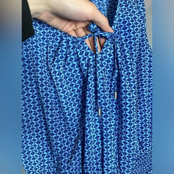 GAP blue pattern smock dress size medium - Picture 3 of 6